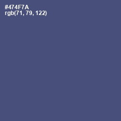 #474F7A - East Bay Color Image