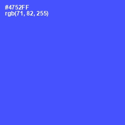 #4752FF - Royal Blue Color Image
