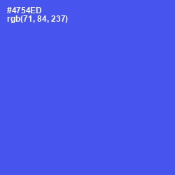 #4754ED - Royal Blue Color Image