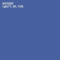 #47609F - Kashmir Blue Color Image