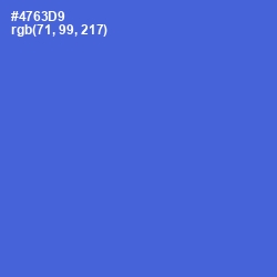 #4763D9 - Indigo Color Image