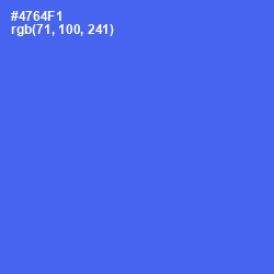 #4764F1 - Royal Blue Color Image