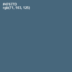 #47677D - Blue Bayoux Color Image