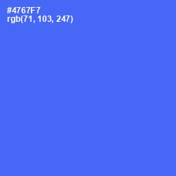 #4767F7 - Royal Blue Color Image