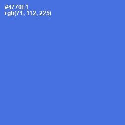 #4770E1 - Royal Blue Color Image