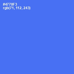 #4770F3 - Royal Blue Color Image