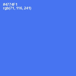 #4774F1 - Royal Blue Color Image