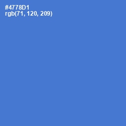 #4778D1 - Indigo Color Image