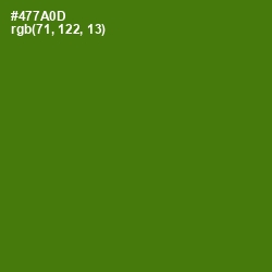 #477A0D - Green Leaf Color Image