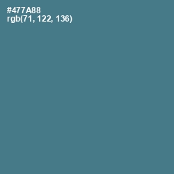 #477A88 - Bismark Color Image
