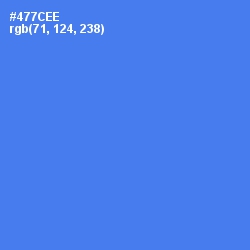 #477CEE - Royal Blue Color Image