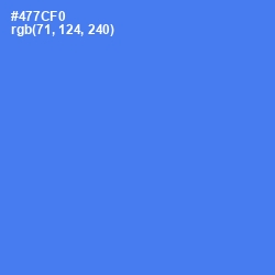 #477CF0 - Royal Blue Color Image