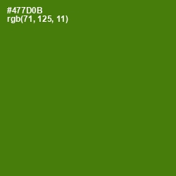 #477D0B - Green Leaf Color Image