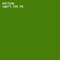 #477E0A - Green Leaf Color Image