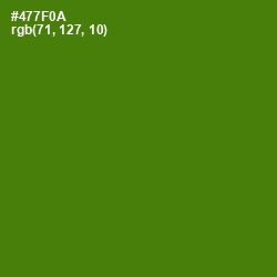 #477F0A - Green Leaf Color Image