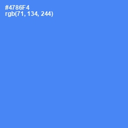 #4786F4 - Havelock Blue Color Image