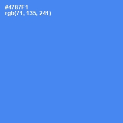 #4787F1 - Havelock Blue Color Image