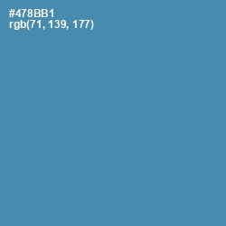 #478BB1 - Steel Blue Color Image