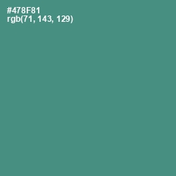 #478F81 - Smalt Blue Color Image