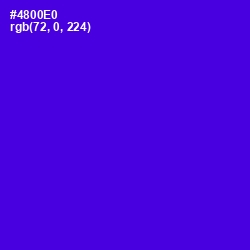 #4800E0 - Purple Heart Color Image