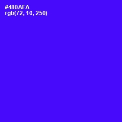 #480AFA - Purple Heart Color Image