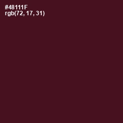 #48111F - Cocoa Bean Color Image