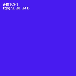 #481CF1 - Purple Heart Color Image