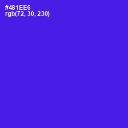 #481EE6 - Purple Heart Color Image