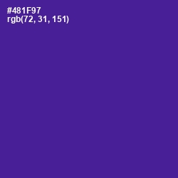 #481F97 - Pigment Indigo Color Image
