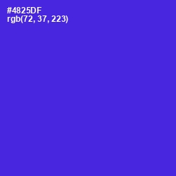 #4825DF - Purple Heart Color Image