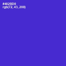#482BD0 - Purple Heart Color Image