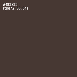 #483833 - Taupe Color Image