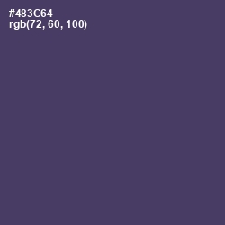 #483C64 - Voodoo Color Image