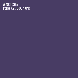 #483C65 - Voodoo Color Image