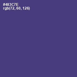 #483C7E - Honey Flower Color Image