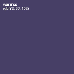 #483F66 - Voodoo Color Image