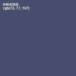 #484D6B - Mulled Wine Color Image