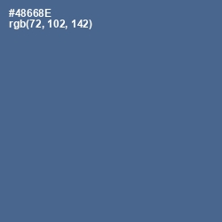 #48668E - Kashmir Blue Color Image