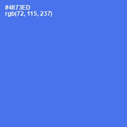 #4873ED - Royal Blue Color Image