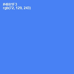 #4881F3 - Havelock Blue Color Image