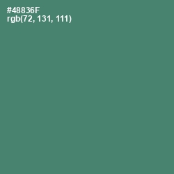 #48836F - Viridian Color Image