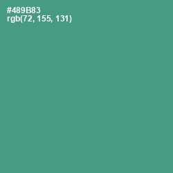 #489B83 - Smalt Blue Color Image