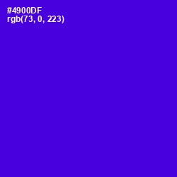 #4900DF - Purple Heart Color Image