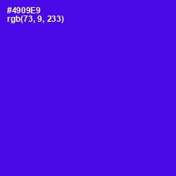 #4909E9 - Purple Heart Color Image