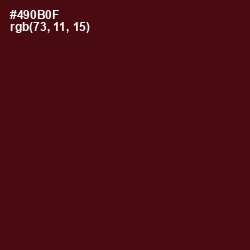 #490B0F - Bulgarian Rose Color Image