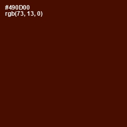 #490D00 - Rustic Red Color Image