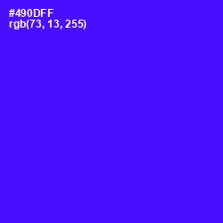 #490DFF - Purple Heart Color Image