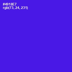 #4918E7 - Purple Heart Color Image