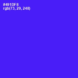 #491DF8 - Purple Heart Color Image