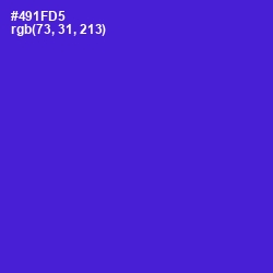 #491FD5 - Purple Heart Color Image